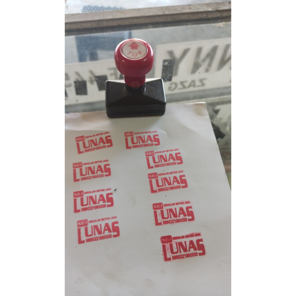 STEMPEL OTOMATIS / STEMPEL WARNA ( 2/3 Warna Ukuran Standar )