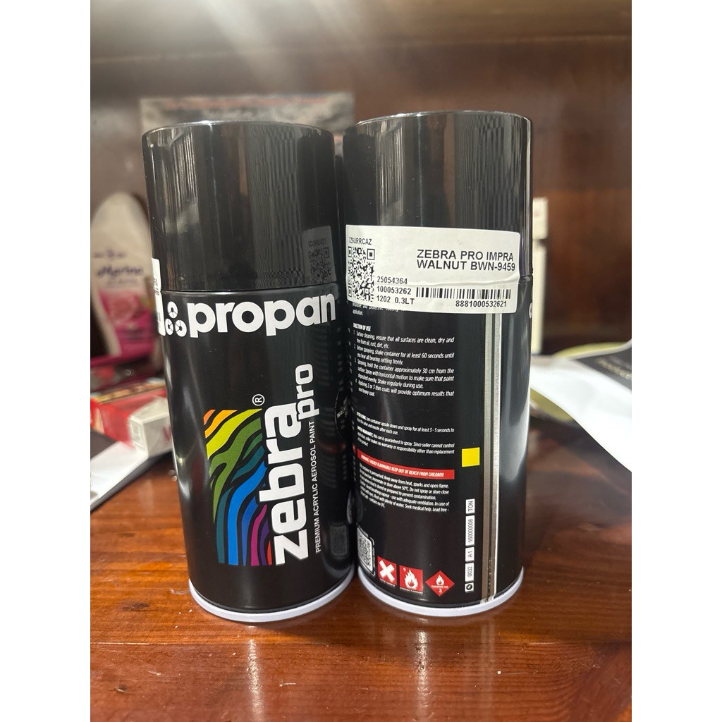 zebra pro-impra -9459 walnut brown-wood stain semprot-aerosol-300ml-pilok-semprot-warna