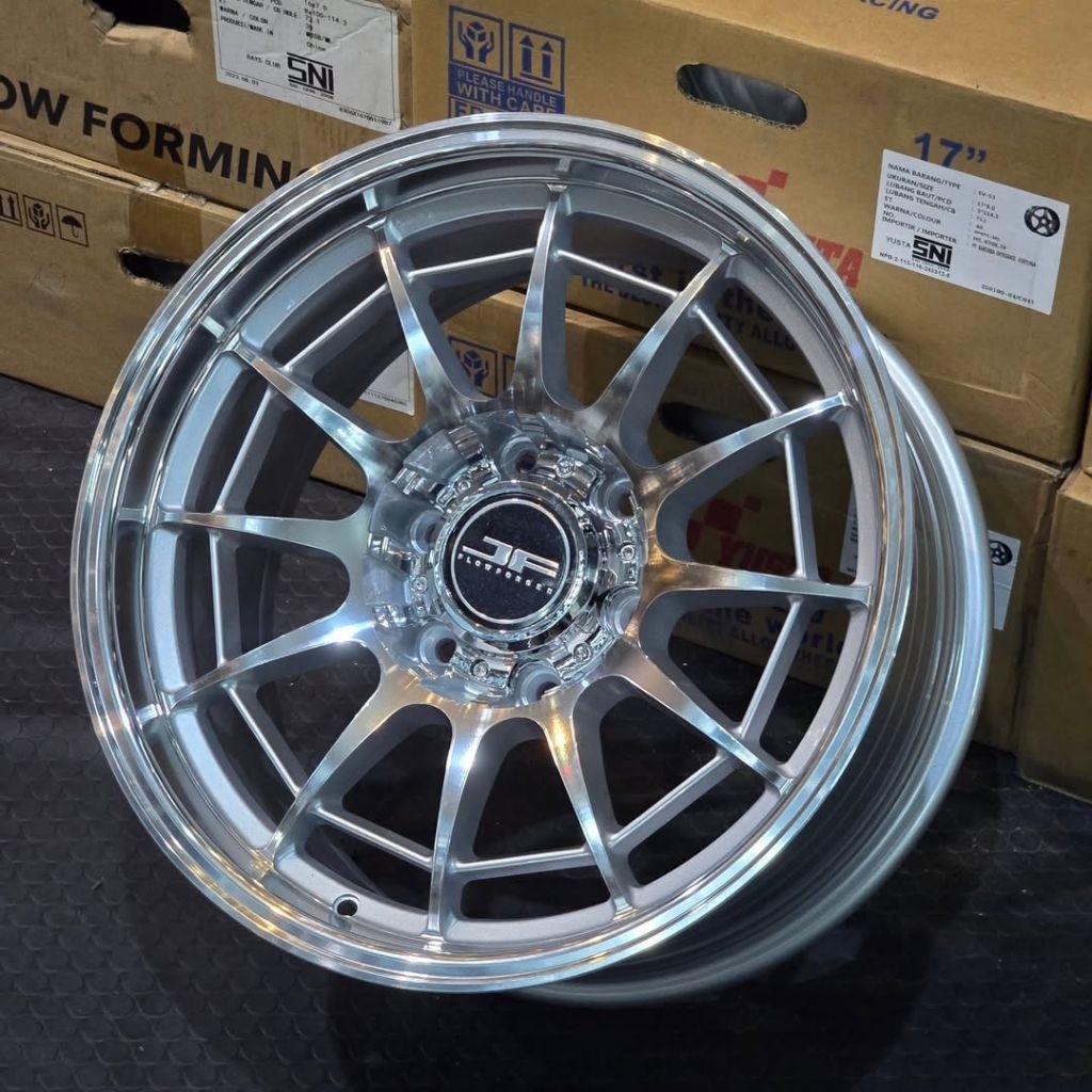 velg mobil r18 ENKEI SPIDER NT03 FULL POLISH MIRROR velg ring 18 lebar 9 pajero triton fortuner hilu