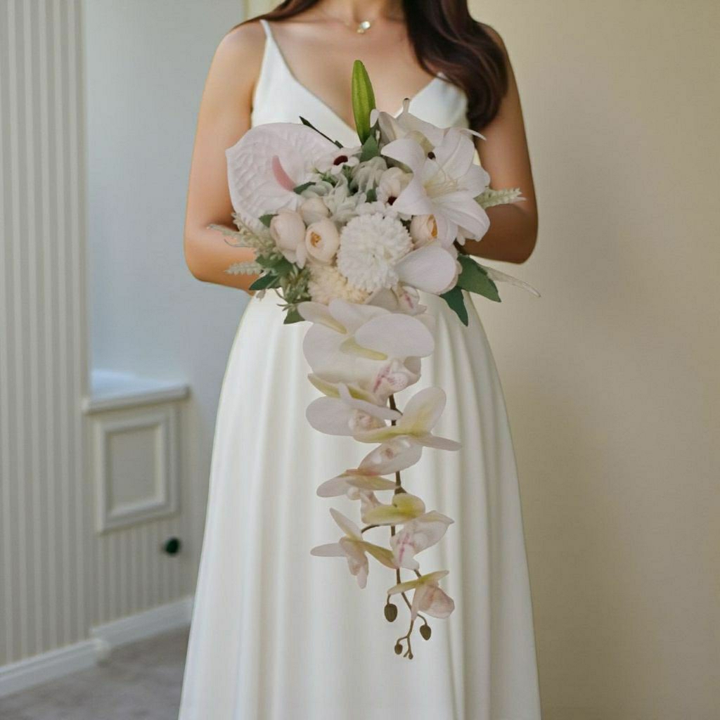 Hand Bouquet - Flowers Hoop Wedding Bunga Pengantin Buket Pernikahan Lamaran Prewedding Bunga Lempar