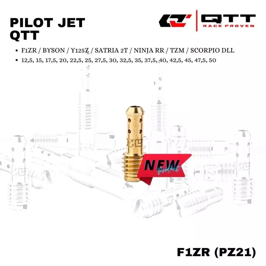 (PZ21) Pilot Jet Spuyer QTT F1ZR FIZR 125Z Satria 2T RGR Nova Dash Ninja RR Tzm Scorpio Byson Bajaj