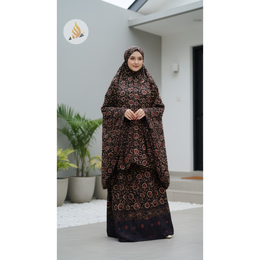 Mukenah Rayon Sogan Dewasa Terbaru Ori Bee Batik Pekalongan