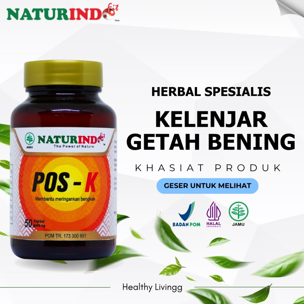 Obat Herbal Kelenjar Getah Bening Obat Bengkak Leher Benjolan dan Radang POS K Naturindo Original