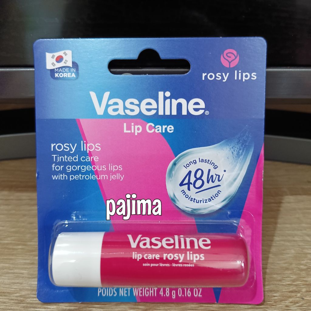 KEMASAN BARU/// Vaseline Lip Therapy/Lip Balm Stick Rosy Lips 4.8gr - Made in Korea