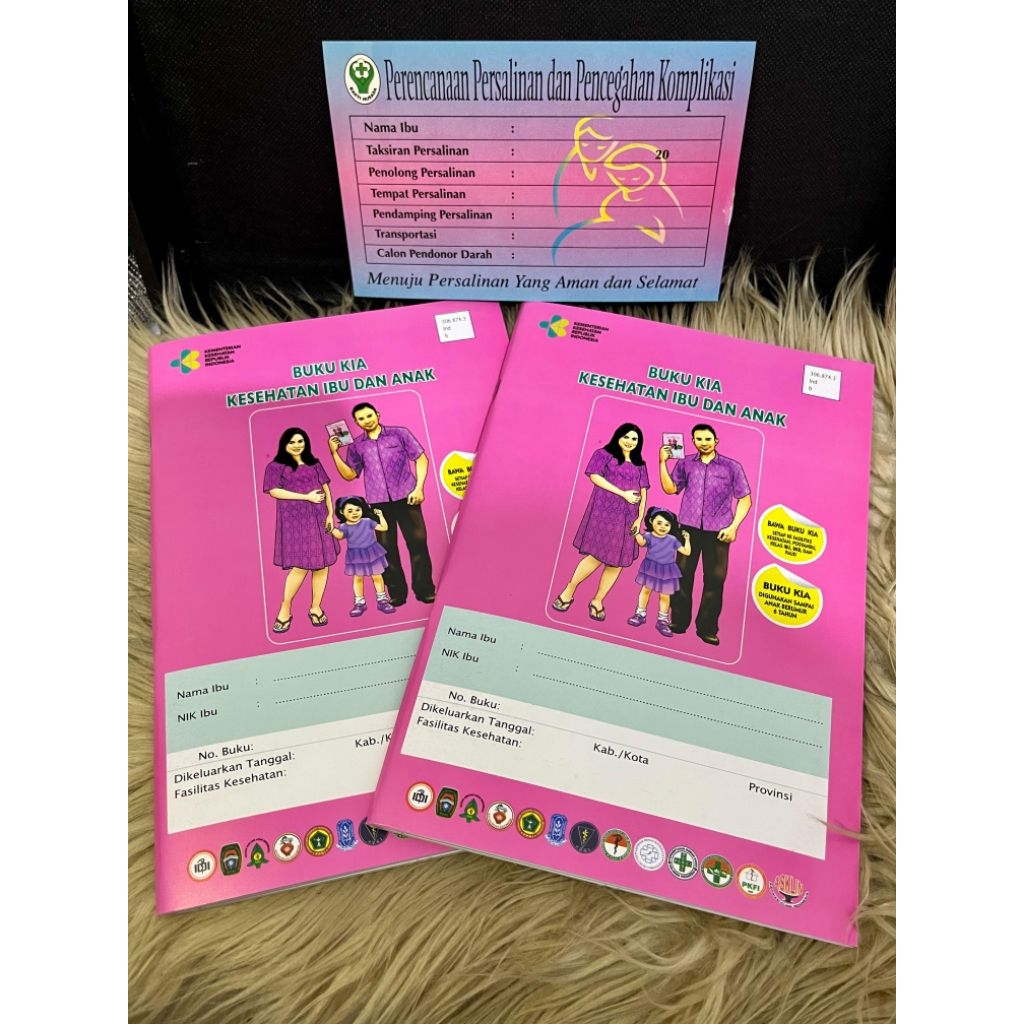 BUKU KIA EDISI TERBARU 2023 (2 PCS ) | Buku ibu hamil | Buku Pink | Free Kardus |