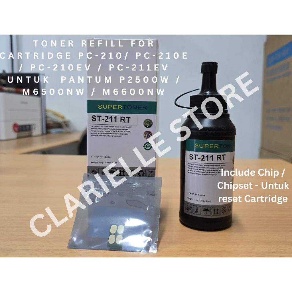 Pantum Toner Refill ST-211RT / PC-211RB - Cartridge PC-210 PC-210E For Pantum P2500W M6550NW M6600NW