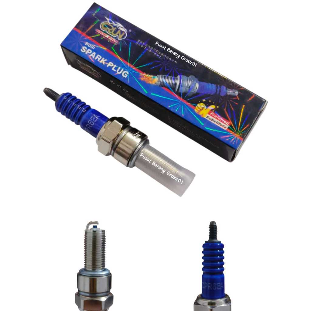 (CRUN) Busi Motor Karisma Supra X 125 Beat Vario Scoopy Spacy / Busi Yamaha MX BYSON VIXION / CPR6EA