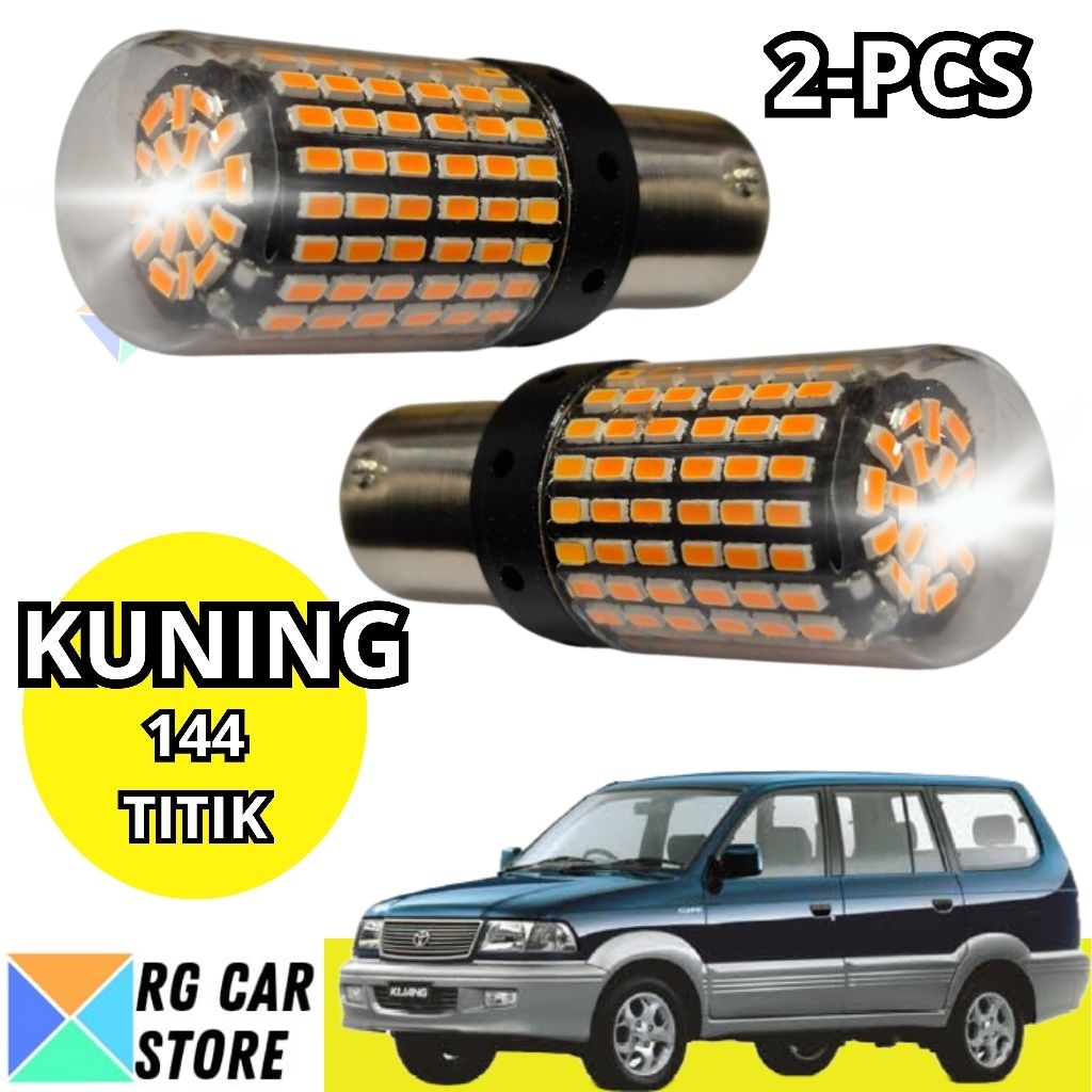 Lampu LED Sein Dajjal Kijang Kapsul 144 Titik Kuning Original Lucid PnP Kijang Kapsul