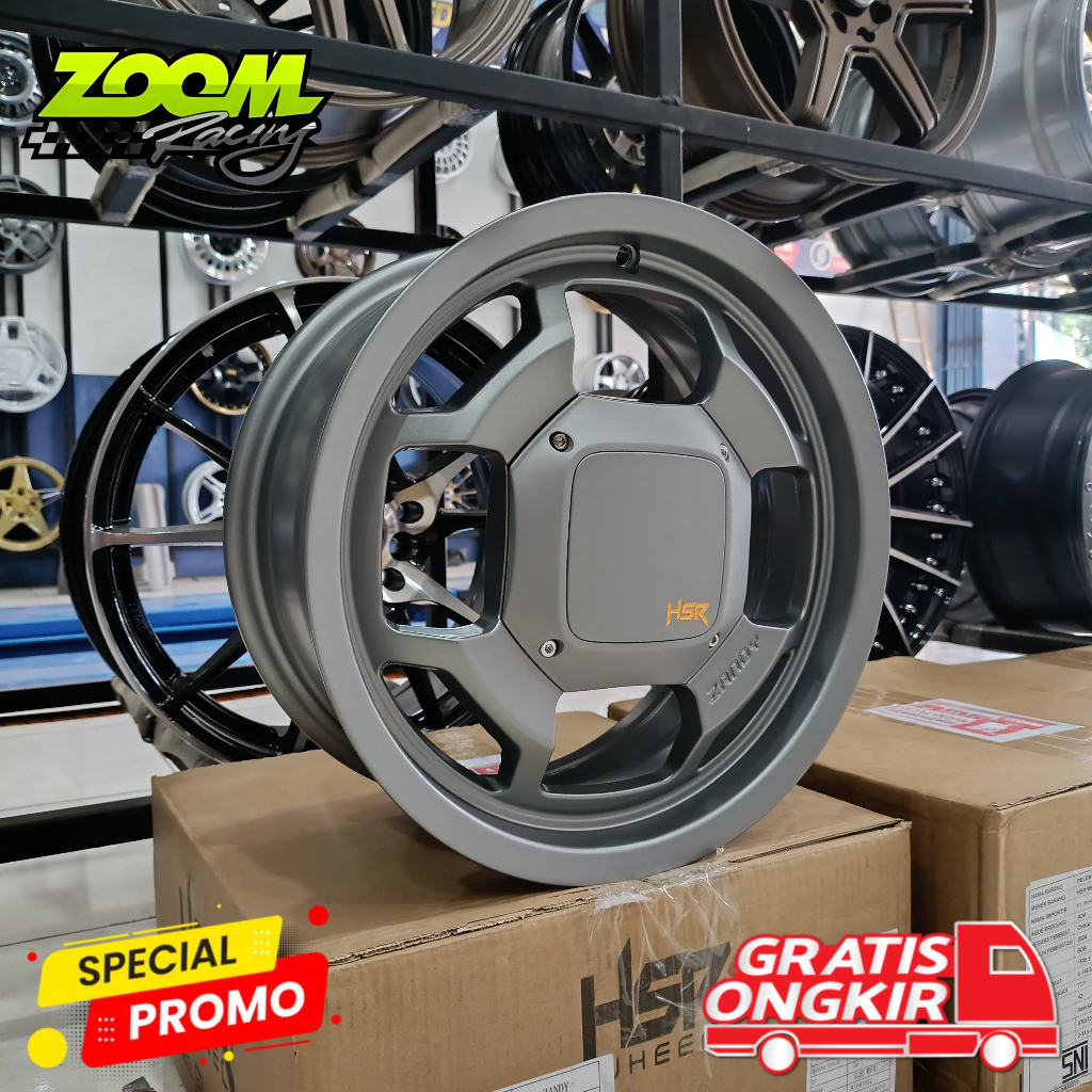 Velg Mobil Ring 14 HSR ZANDY Cocok Untuk Mobil Wuling Air Ev, Karimun Kotak, Aerio, Xenia, Avanza