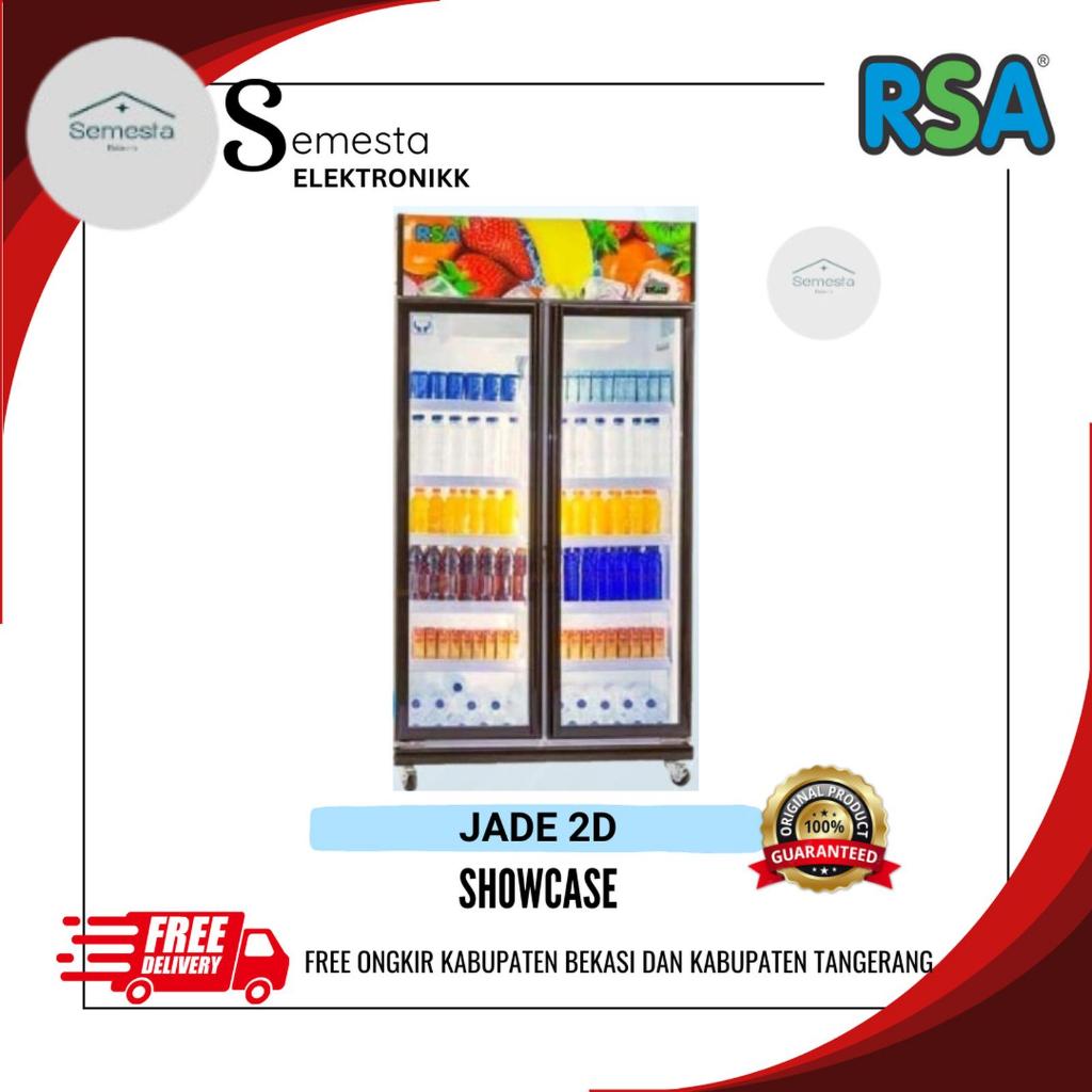 RSA Showcase 2 pintu JADE Display Chiller Cooler 800 liter