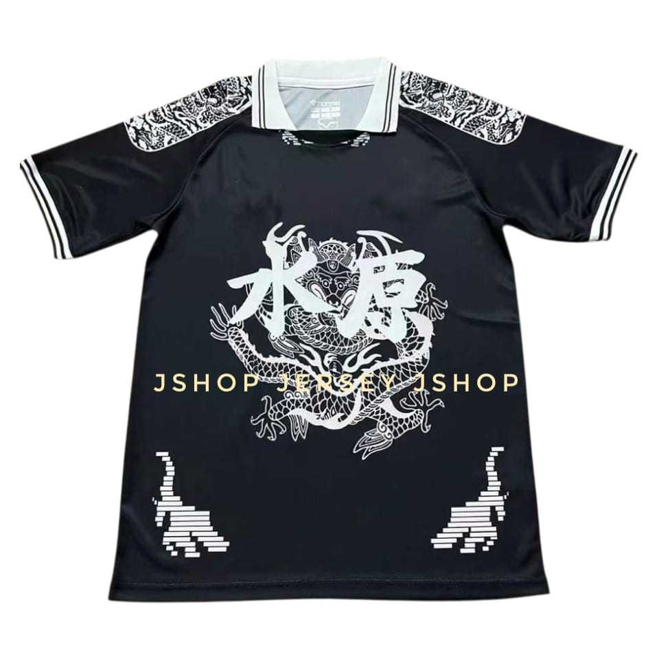 JERSEY BOLA JERSEY FUTSAL JERSEY SEPAK BOLA BAJU OLAHRAGA FC SUWON HITAM 2024 2025