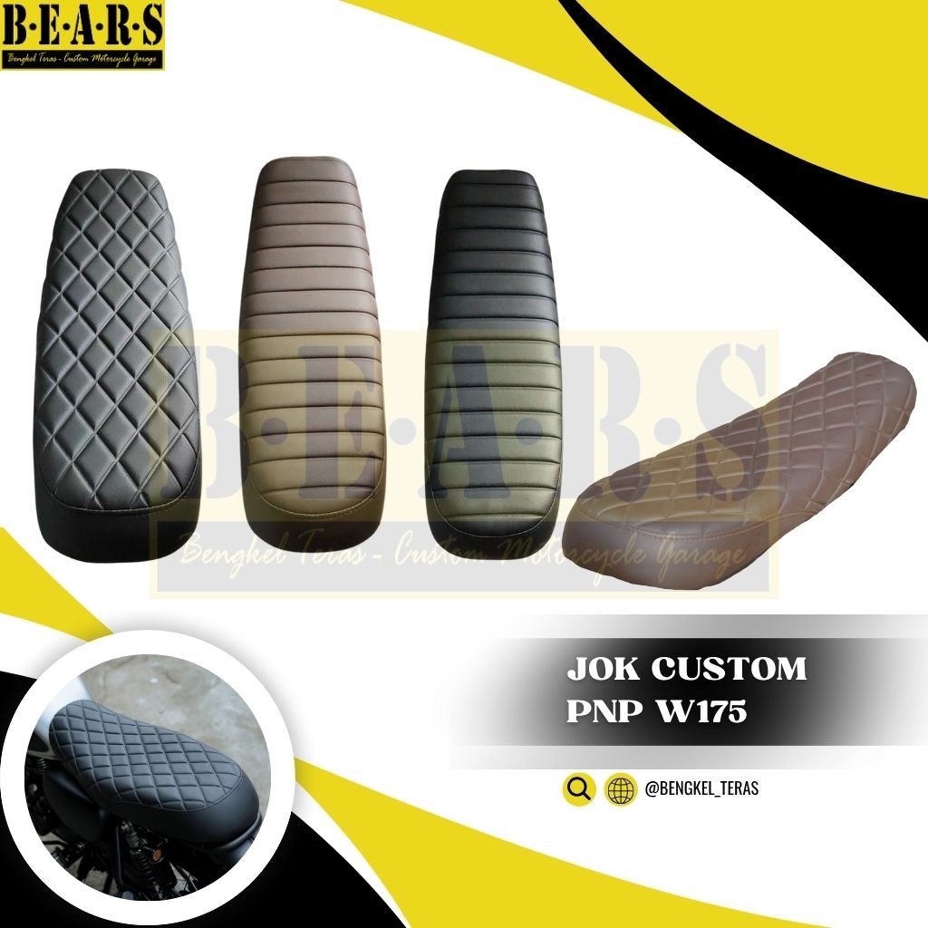 Jok Custom Kawasaki W175 Cafe W175 TR PnP