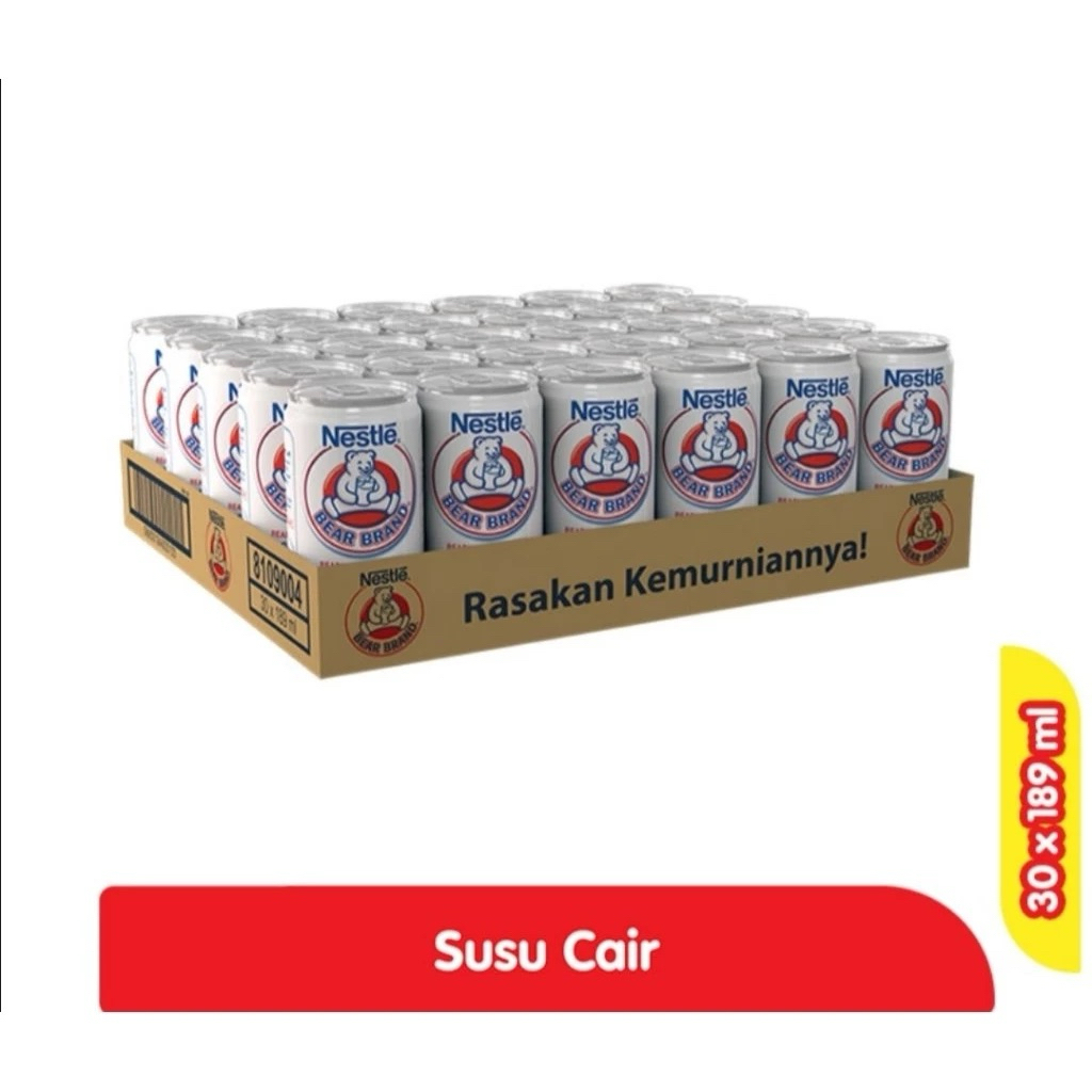 Nestle Bear Brand Susu Beruang 1 Dus Isi 30