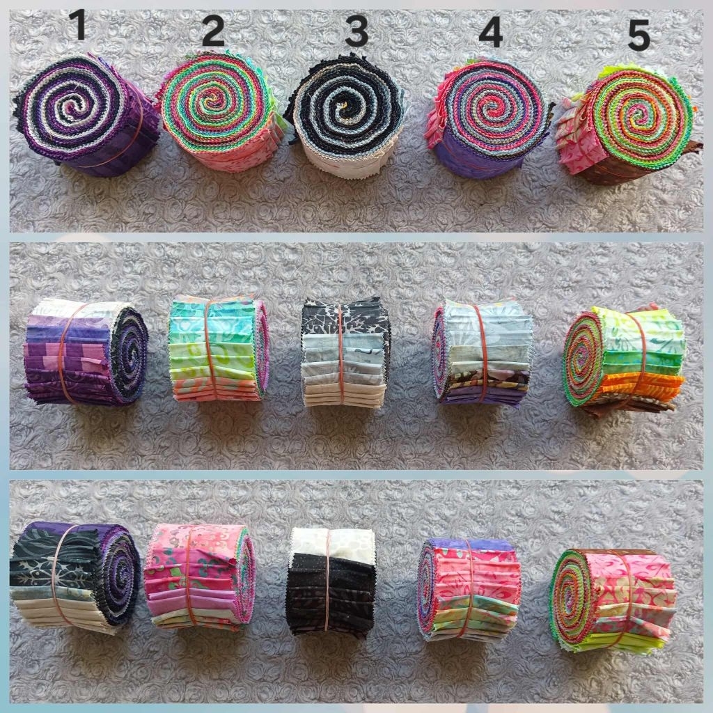 Kain Perca Katun Bali Batik - Jelly Roll