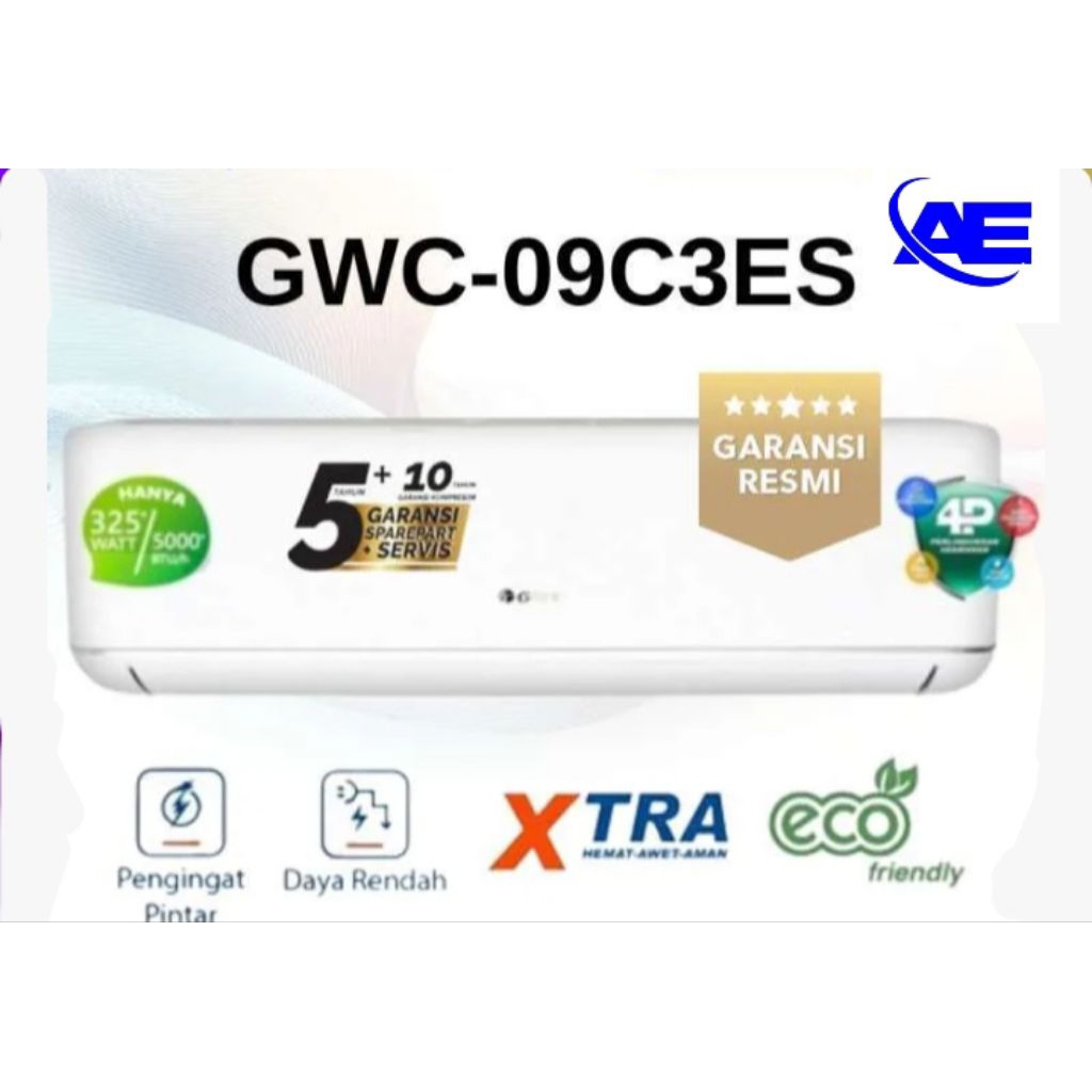 AC LOW WATT 1PK GREE GWC-09C3ES