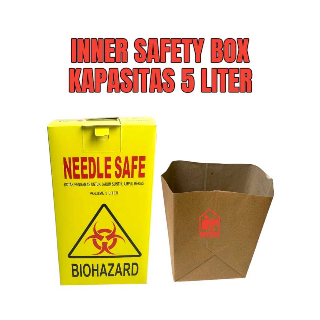 INNER SAFETY BOX 5 LITER tempat sampah medis 5 liter safety box tempat limbah medis inner safety box