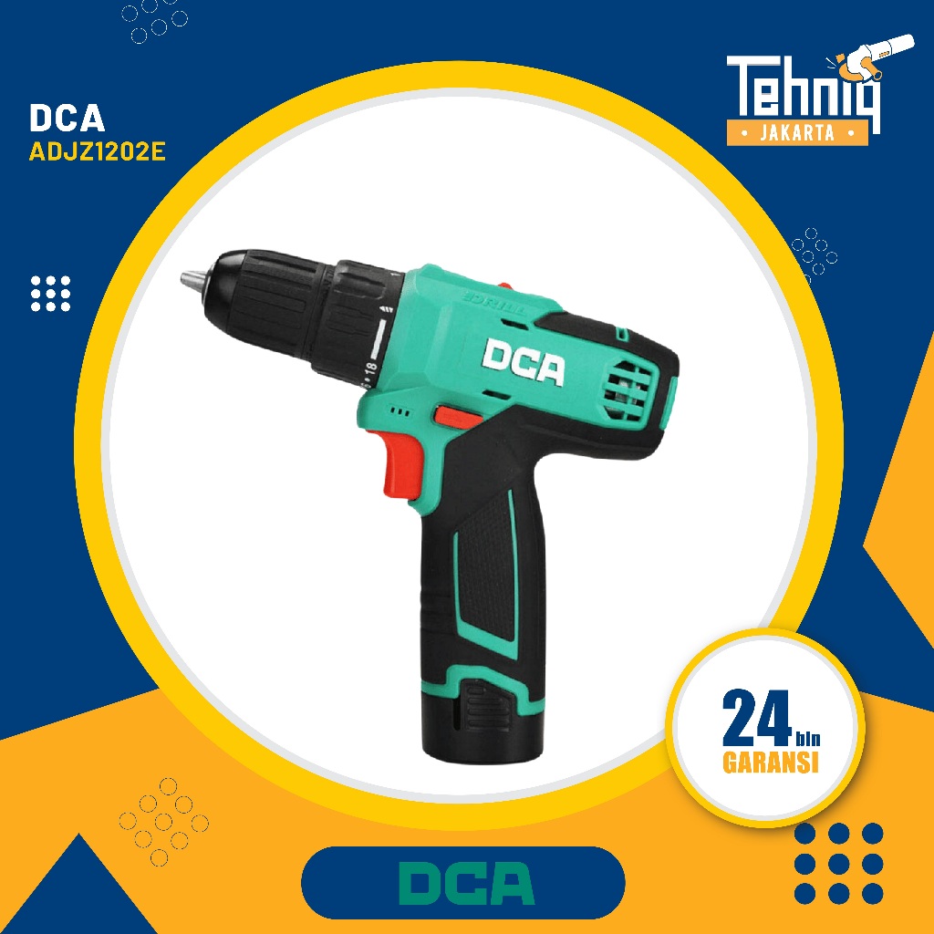 DCA ADJZ1203E Mesin Bor Baterai / Cordless Driver Drill DCA ADJZ1203E 12V