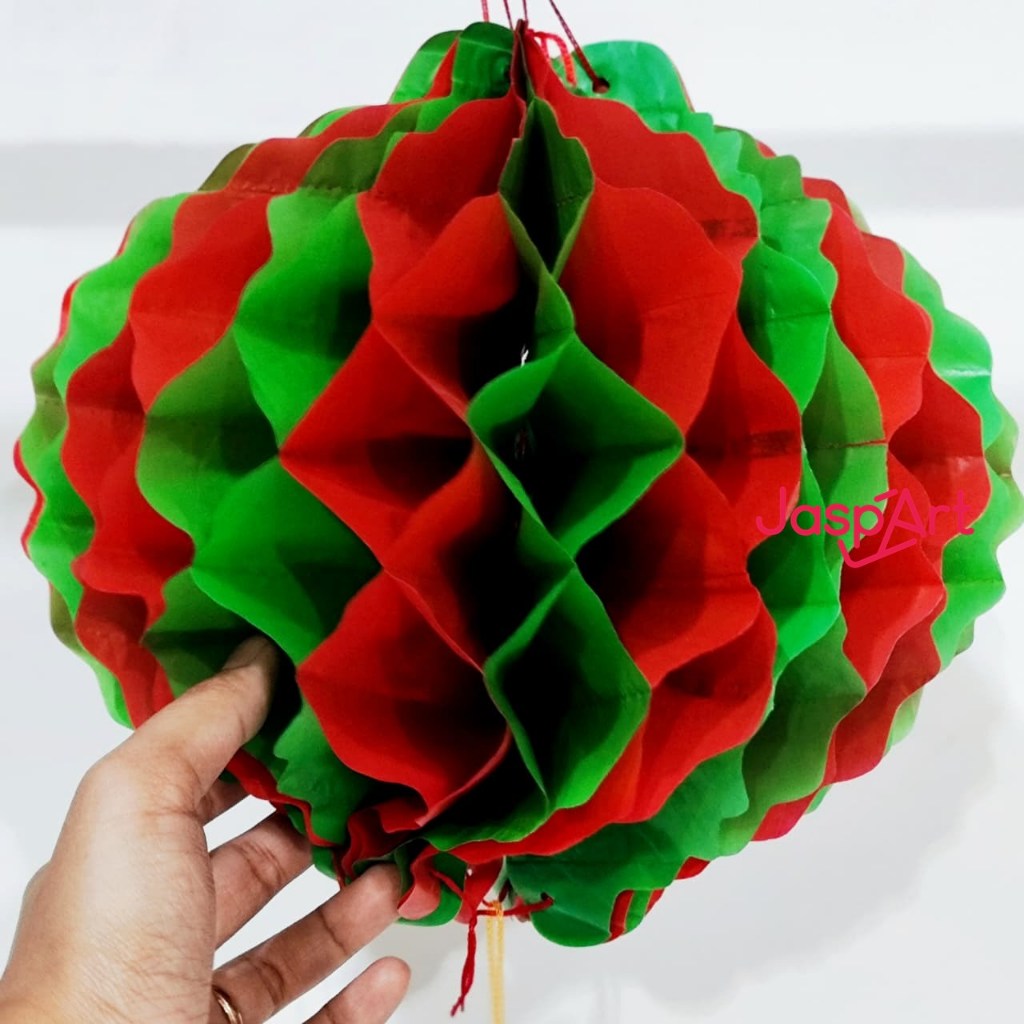 LAMPION LIPAT NATAL LAMPION TAWON NATAL EDITION LAMPION HIJAU MERAH LAMPION HONEYCOMB NATAL