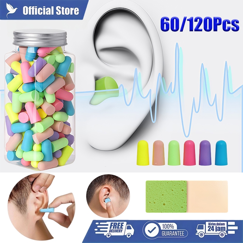 Penutup Telinga Alat Penutup Telinga Anti Bising Busa Earplug Tidur Air Plug Telinga Anti Bising