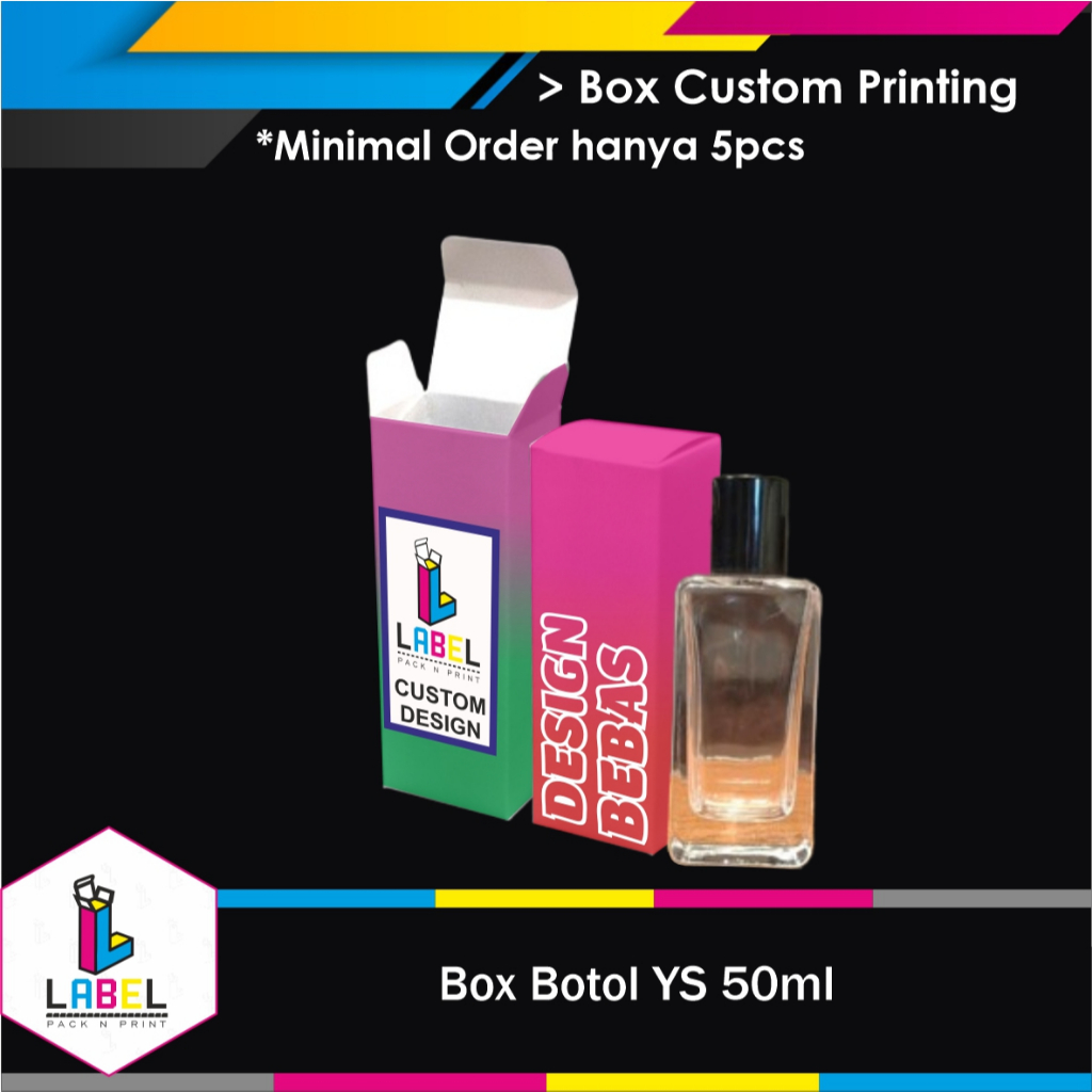 Dus/ Box Packaging Botol YS 50ml Custom Desain