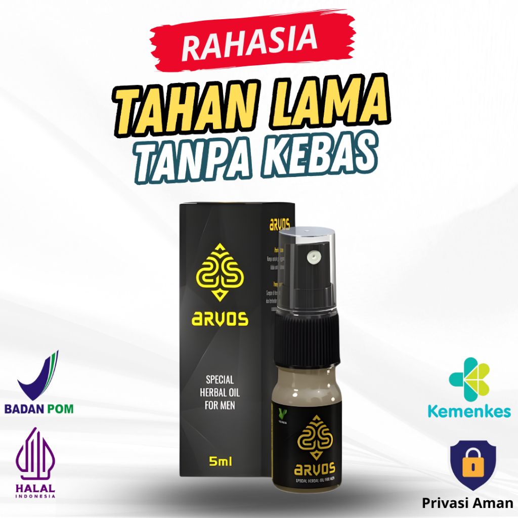 ARVOS Obat Kuat Herbal Atasi Edzjakulasi Dini Pria Obat Oles Tahan Lama Original BPOM