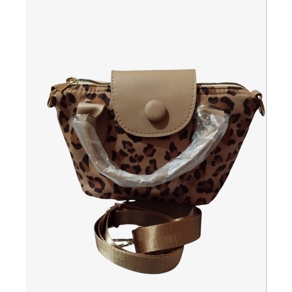 Tas Serut, Selempang Croco Glossy, Snake Skin kulit Ular, Leopard Velvet