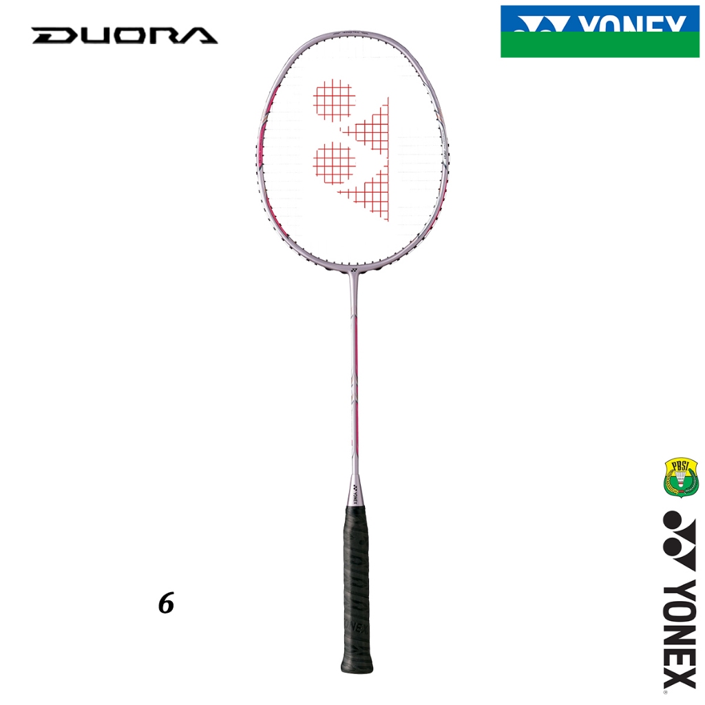 Bulu-tangkis Racket-Badminton YONEX DUORA 6 Karbon Lengkap Individu 4U 26Lbs 83g Made In-Japan