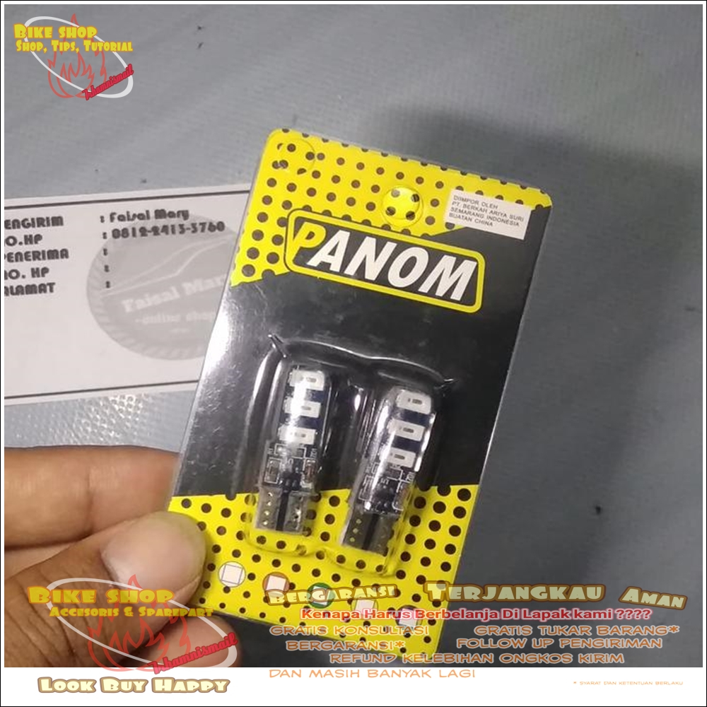 Lampu Sein Sen Senja LED Jelly T10 Kedip Strobo SPAREPART MOTOR TERMURAH