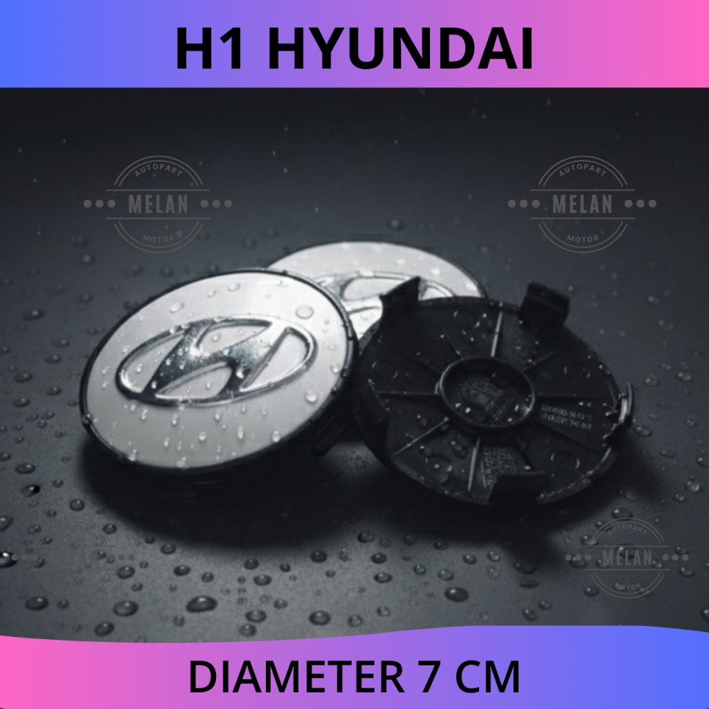 Dop Roda atau Tutup Velg Hyundai H1 Diameter 7 CM