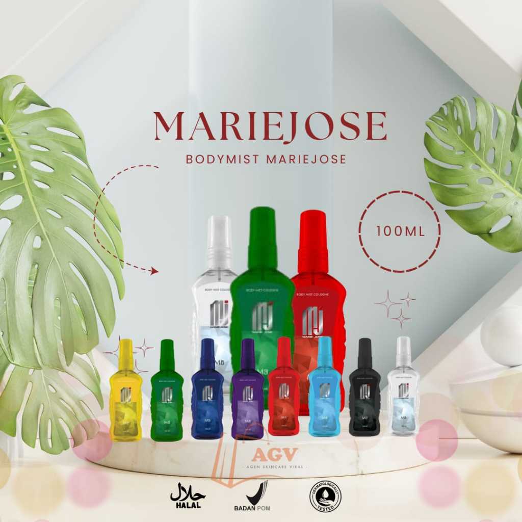 ❤️agenskincareviral❤️MARIE JOSE Body Mist Cologne 100 ML | Marie Jose Body Mist / Parfum MJ / Casabl