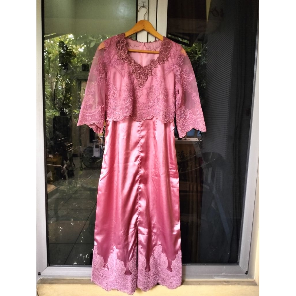 Dress Bordir Premium - Dusty Pink ( NEW)