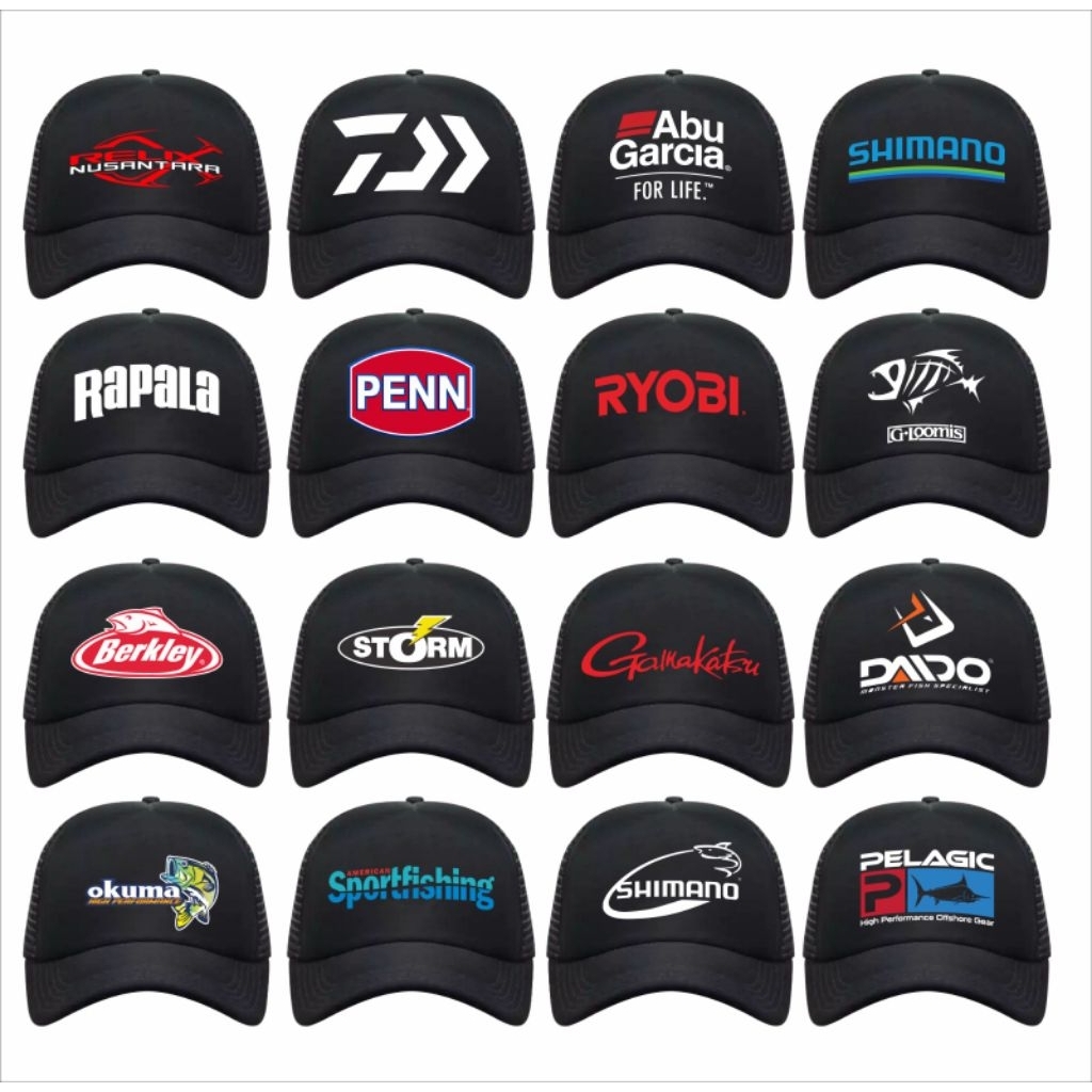 TOPI MANCING WARNA HITAM DENGAN LOGO PANCING HARGA PER 1  BIJI
