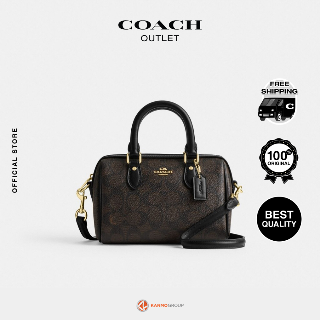 Coach Mini Rowan Crossbody in Signature Canvas - Tas Selempang Wanita
