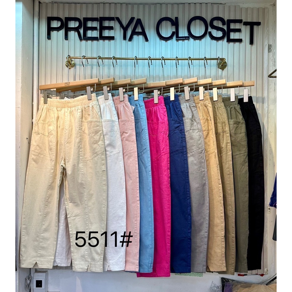 PREEYA CLOTH CLUB LINEN PANTS 5511 READY STOCK BANGKOK