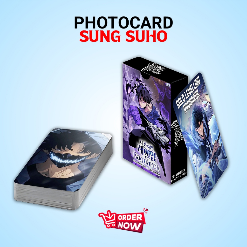 PHOTOCARD SET SUNG SUHO MANHWA SOLO LEVELING PREMIUM 1 PACK LIMITED EDITION
