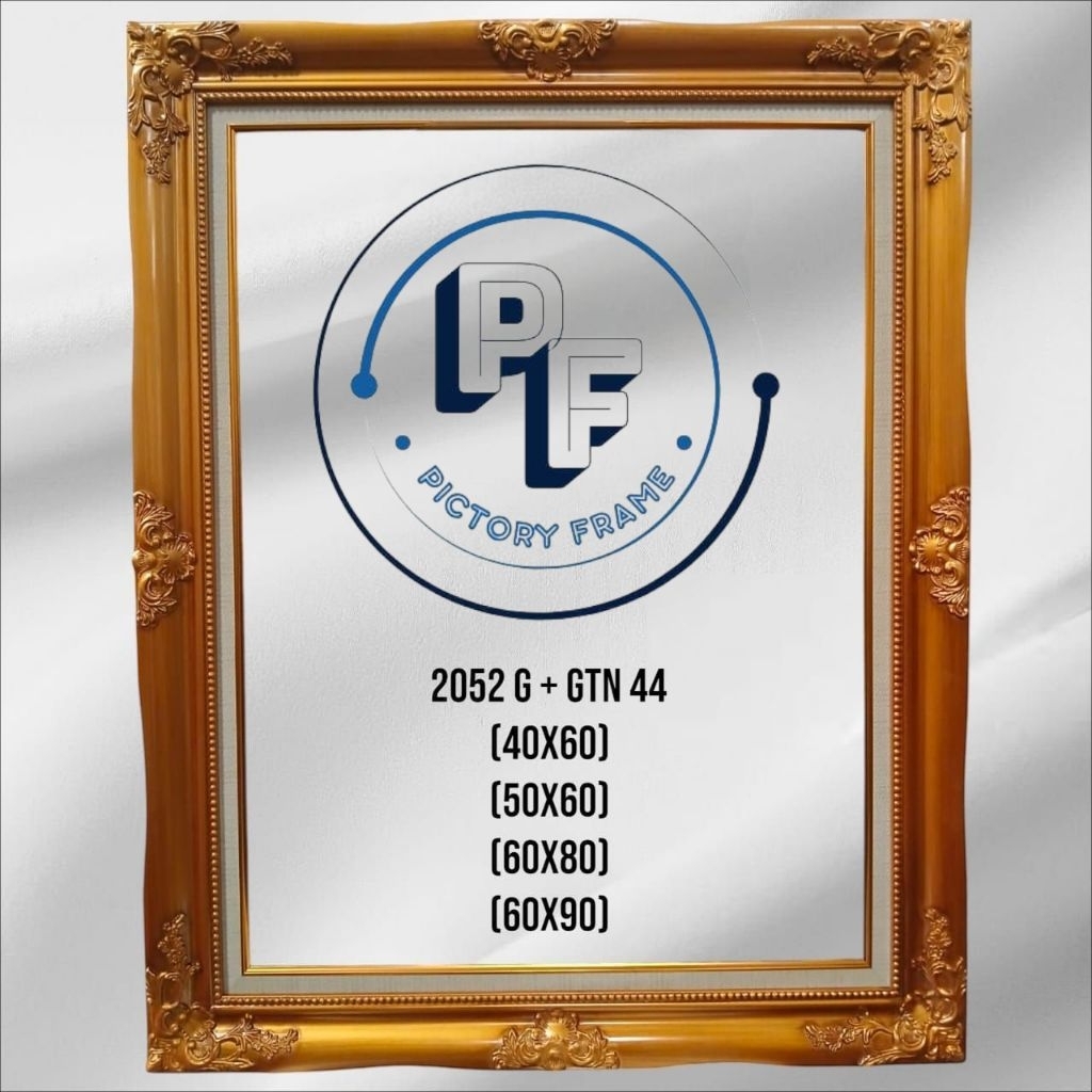 Bingkai Kembang Sudut Kayu (50X60)