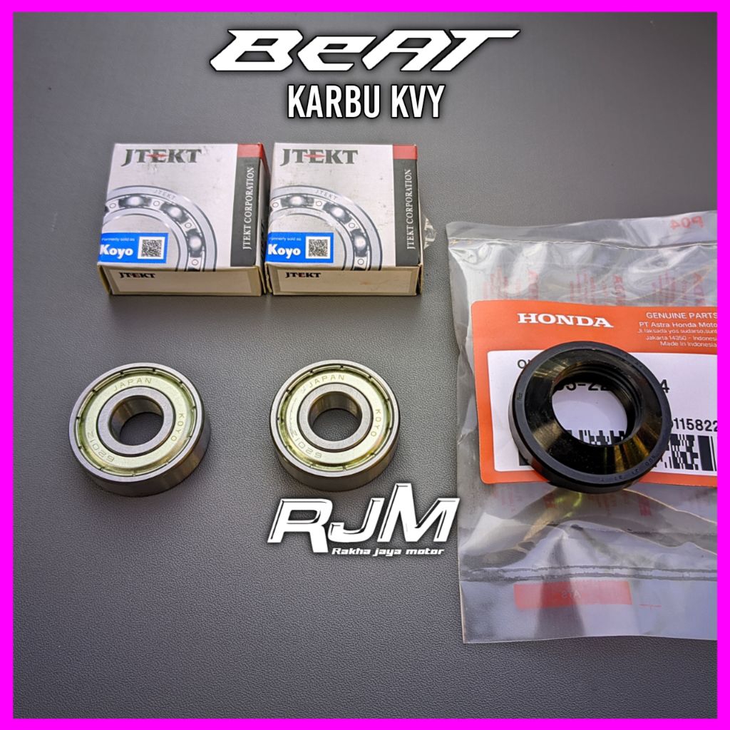 BEARING SEAL RODA DEPAN HONDA BEAT KARBU KVY/KARET SEAL SIL TUTUP BEARING LAHAR LAHER KLAHER VELK VE