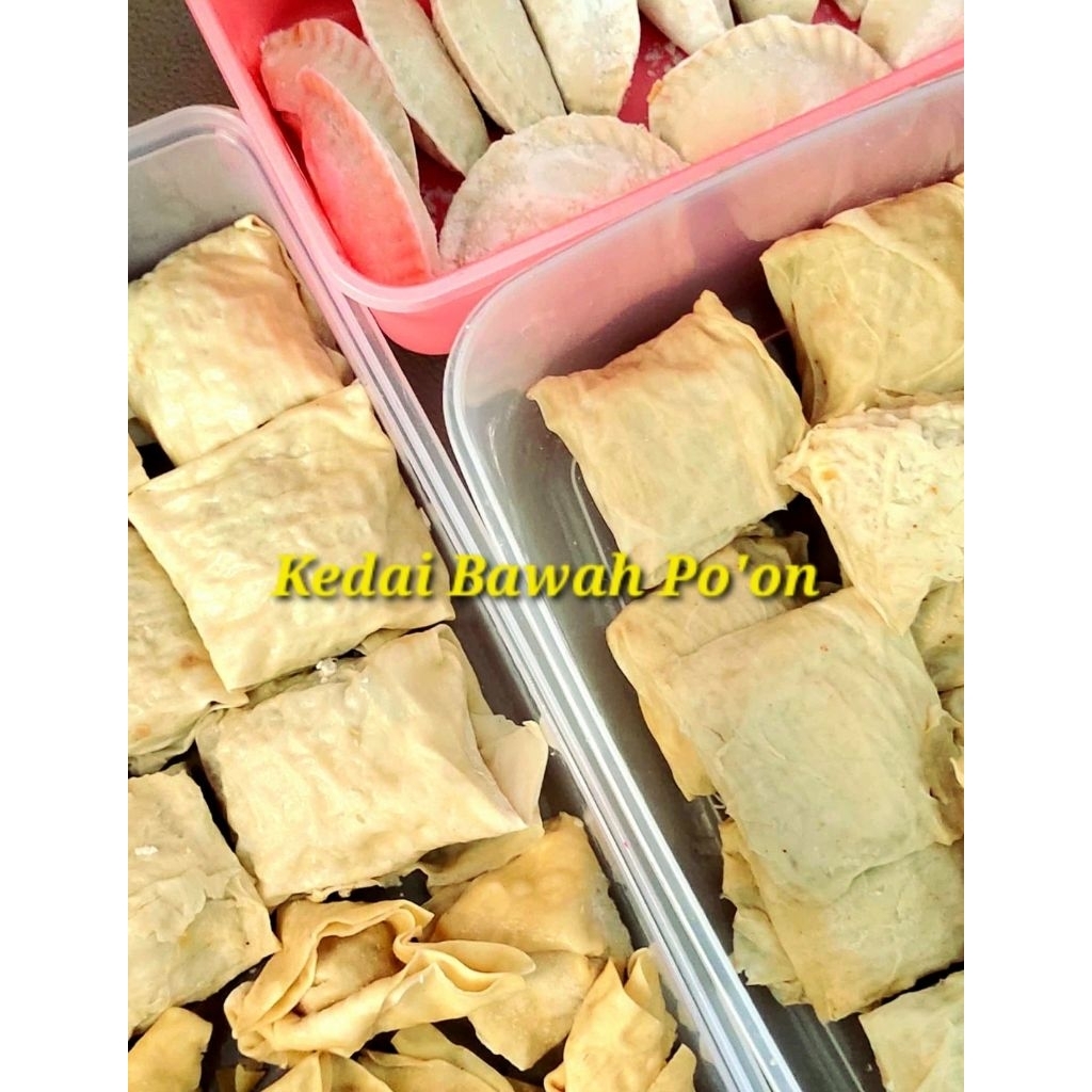 Paket Jajan Kedai Bawah Po'on (Dimsum Goreng, Pangsit Wonton,  Cireng)