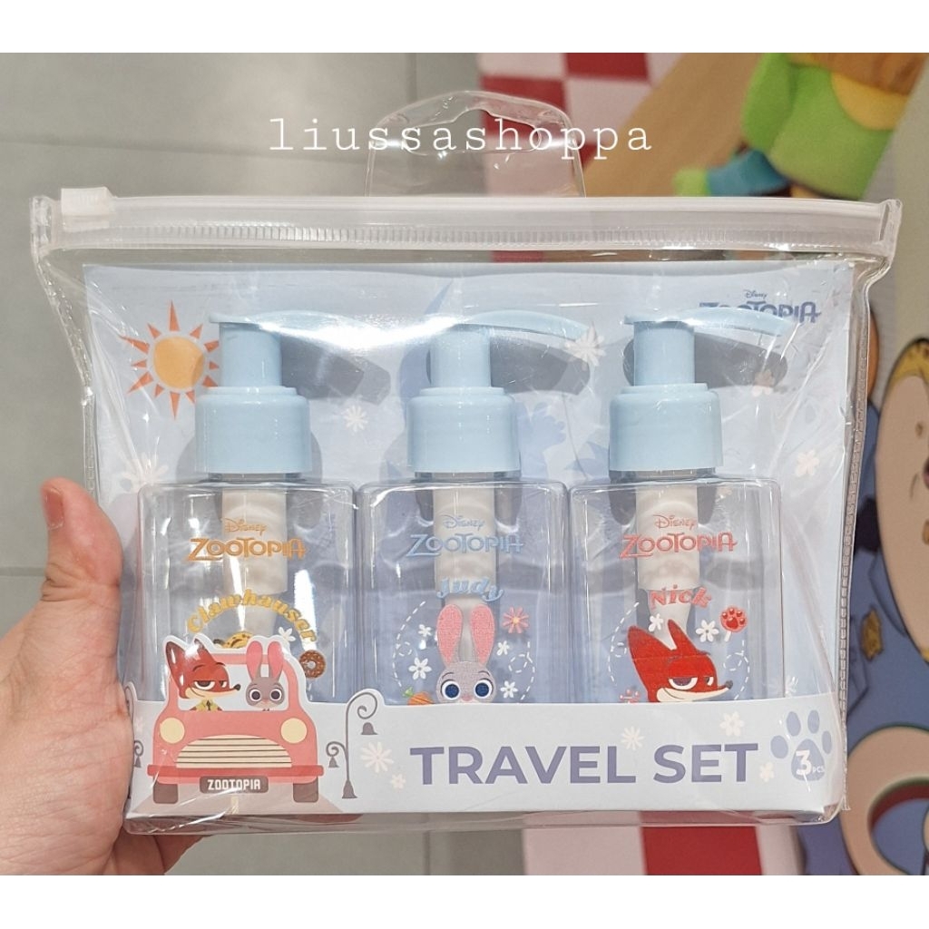 Travel Kit OHSOME - Zootopia Travel Bottle (Set 3 pcs)