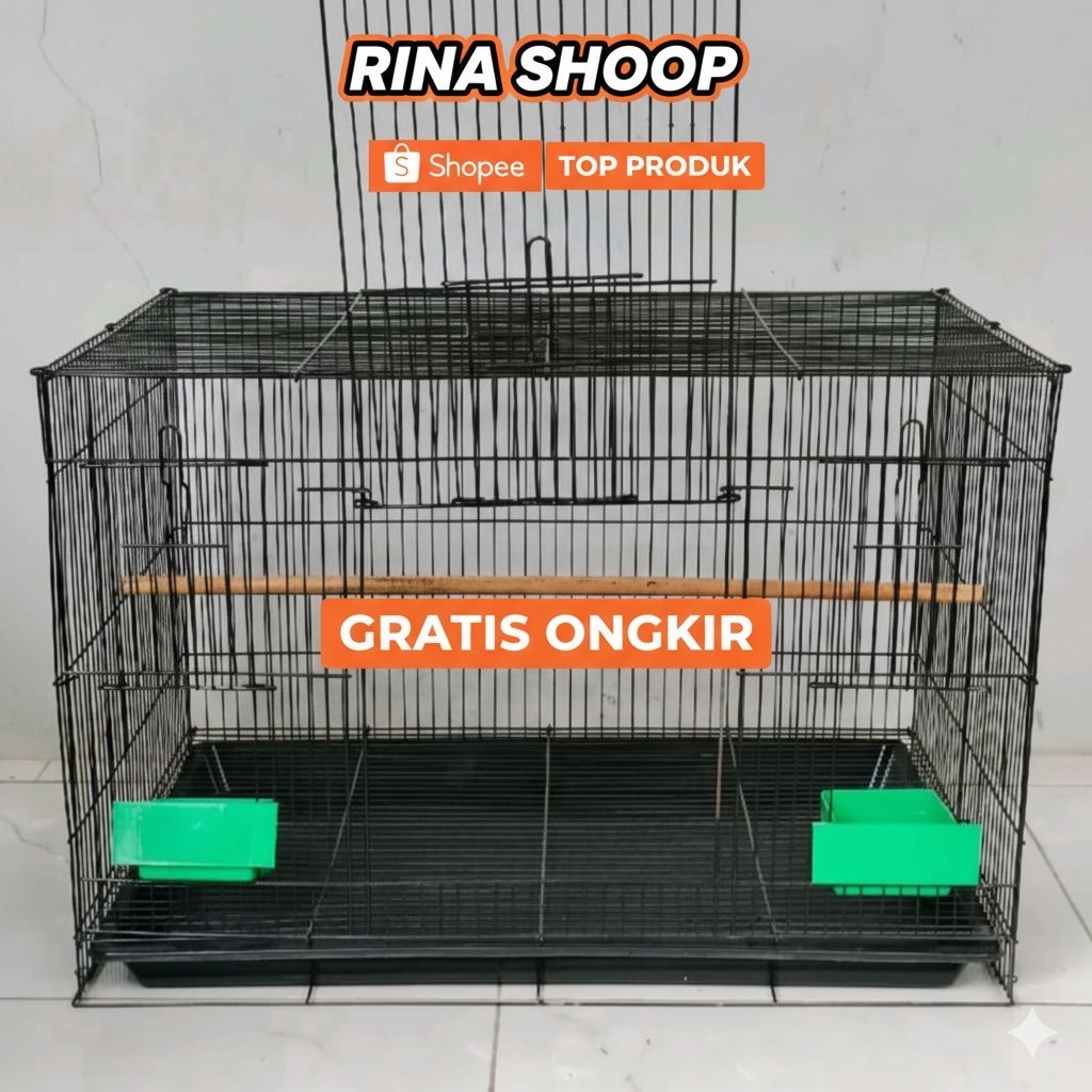 kandang kucing kelinci burung besi lipat kandang umbaran kotak uk 60x42x40