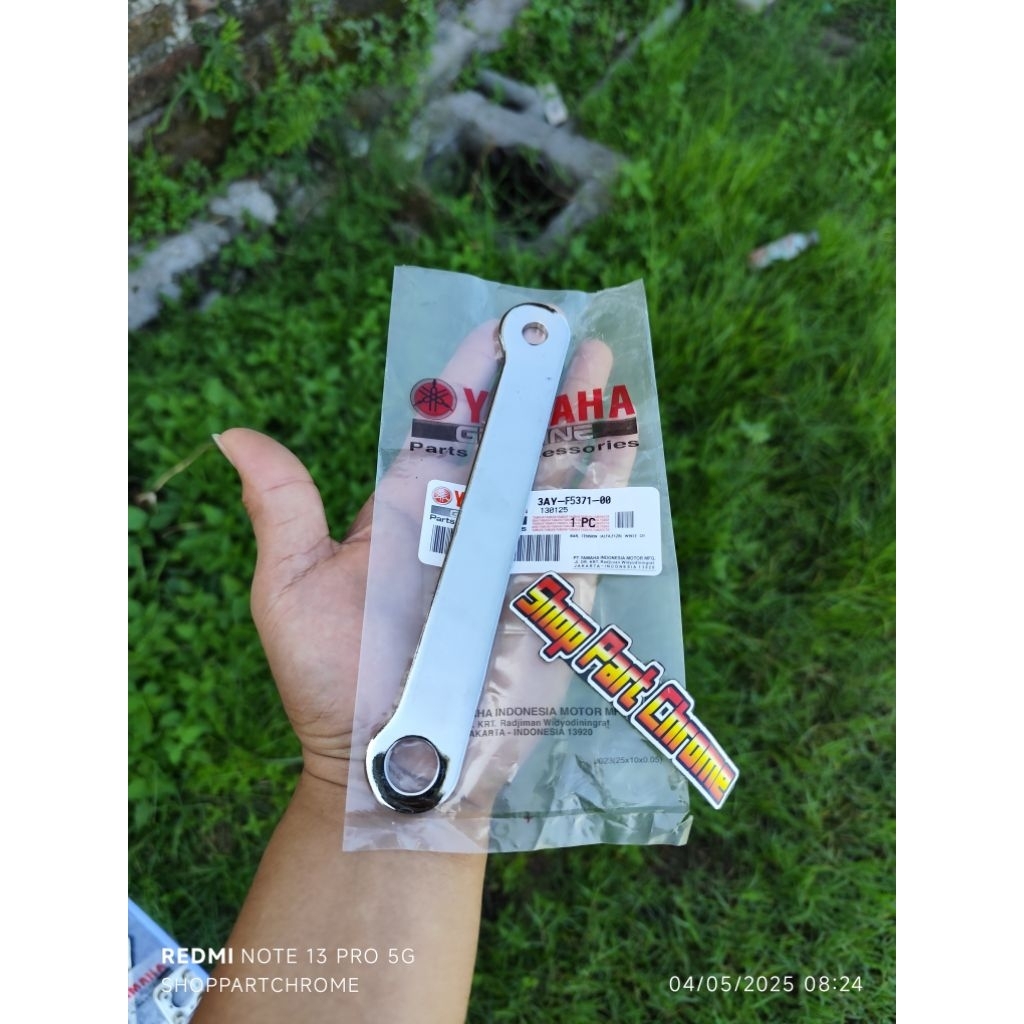 BAR TENSION/PLAT PENAHAN REM BELAKANG YAMAHA FIZ R/FORCE 1/JUPITER Z/VEGA R CROM CELUP DETAIL
