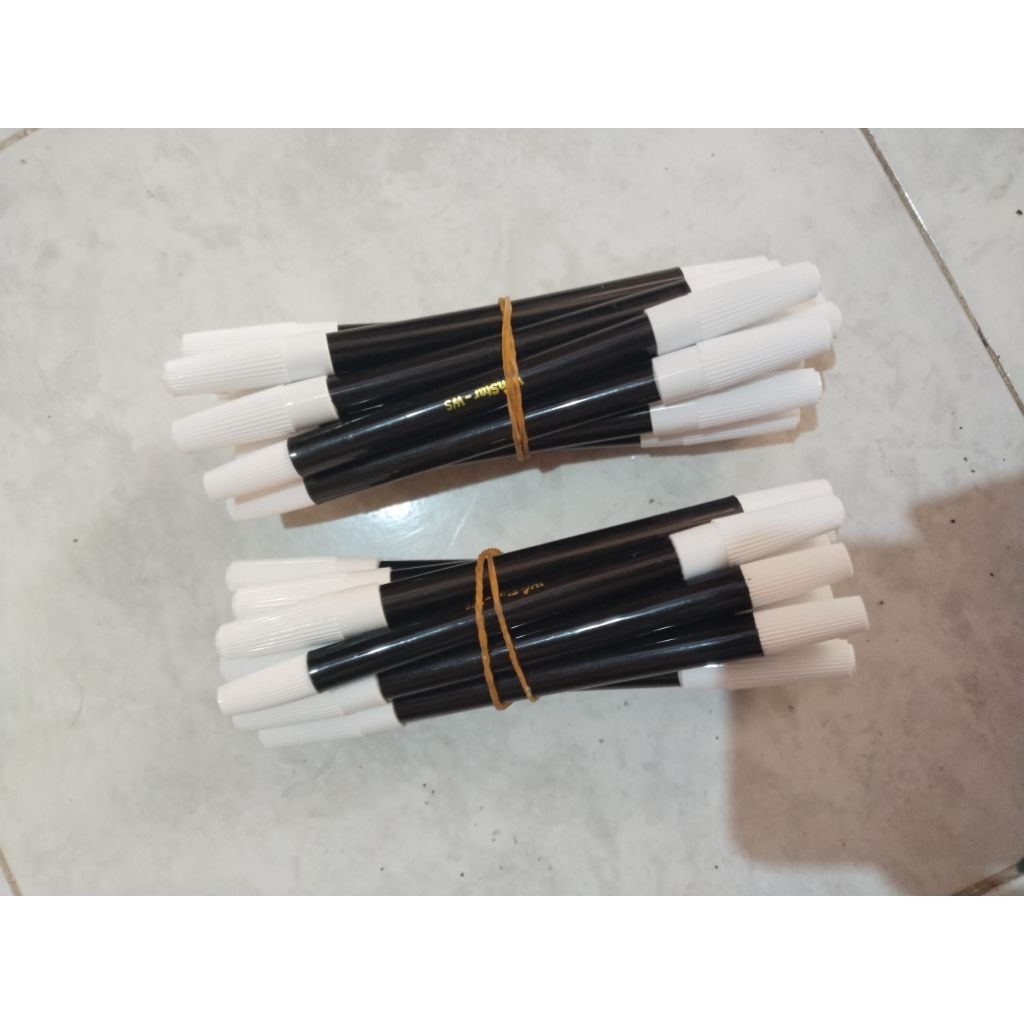 spidol hitam kecil 1 ikat isi 12pcs