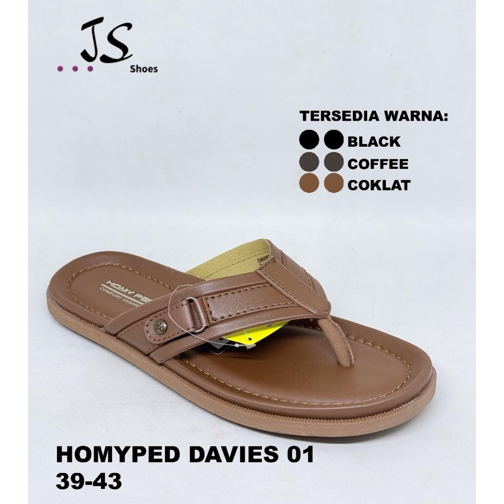 HOMYPED DAVIES 01 - SANDAL JEPIT CASUAL PRIA DEWASA MERK HOMYPED ORIGINAL