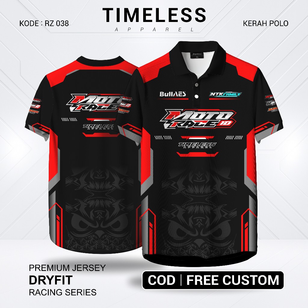 Jersey Racing Balap Motor Race Bisa Request Nama Nomor - Premium Dryfit
