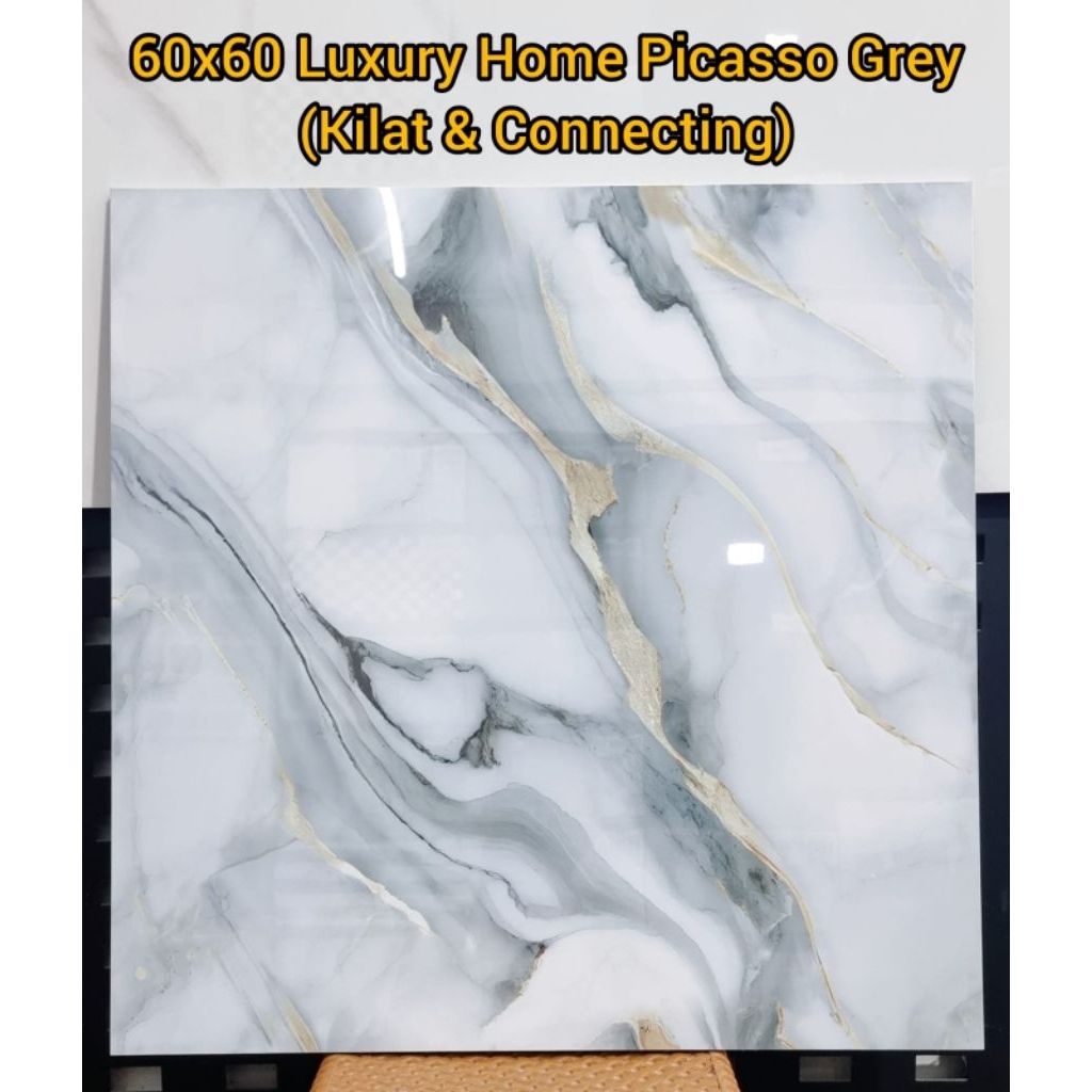 Granit Glazed Home Picasso Grey 60x60 - Kilat glazed
