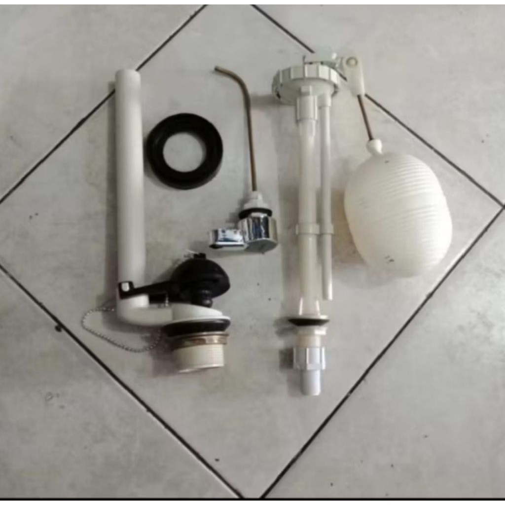 Sperpat Tabung Closet duduk TOTO S516 || Engkol Samping || Bekas Komplit Sett