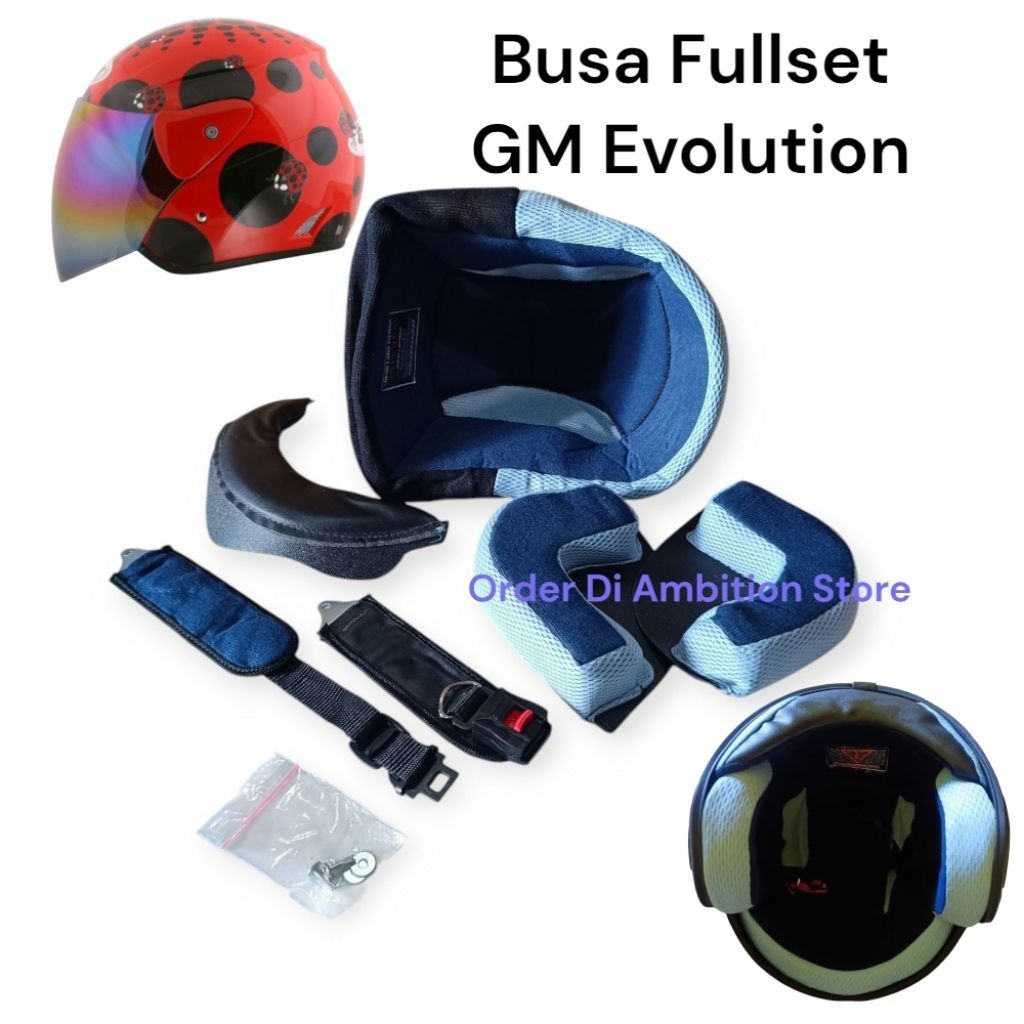 Busa Spon Busa Fullset Helm GM Evolution Busa Daleman helm GM Evolution