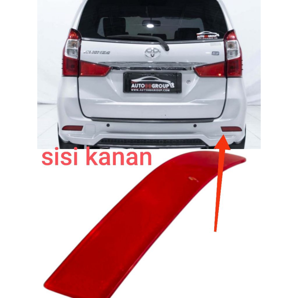 lampu reflektor bumper belakang avanza- xenia 2012-2020