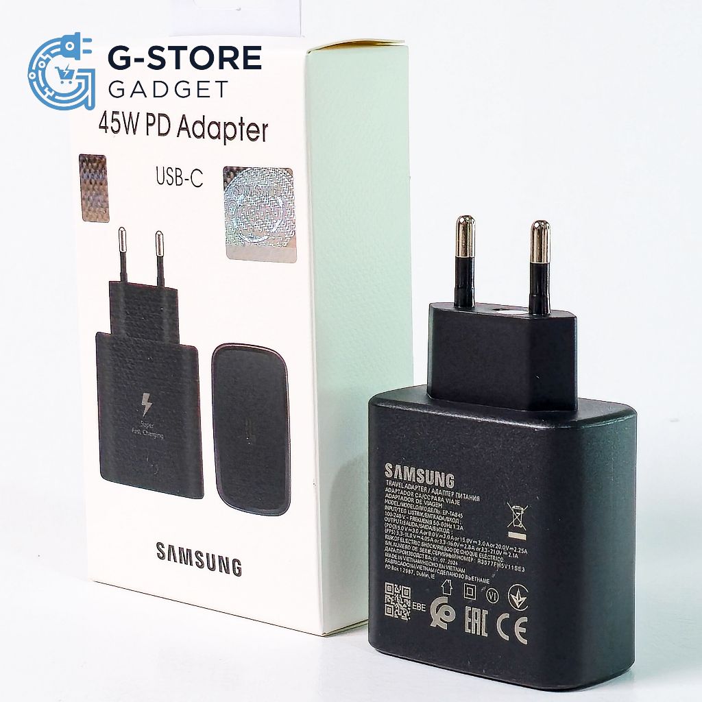 Charger Samsung 45 W Type C Original Super Fast Charging Charger Samsung Type C Charger Samsung Type