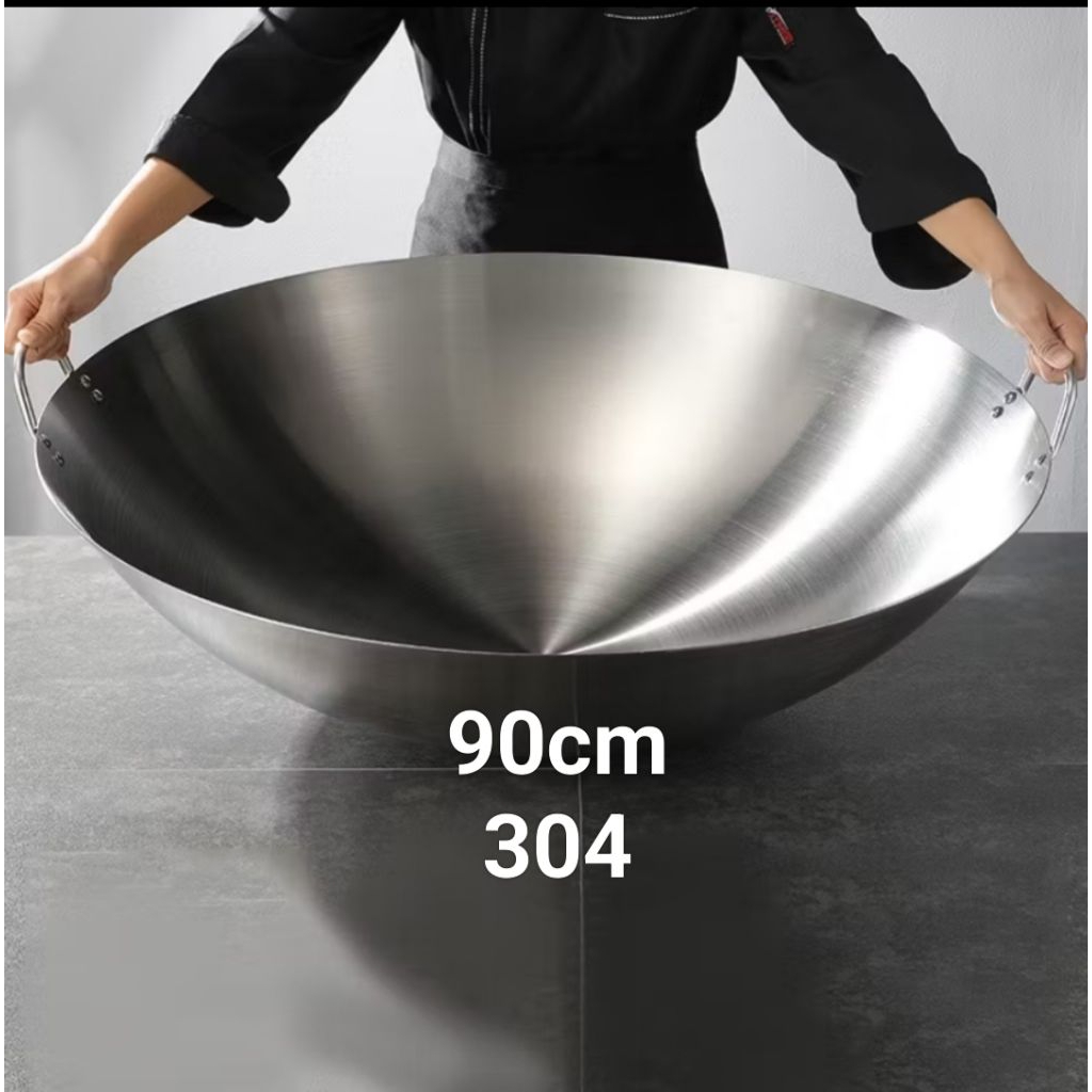 wajan jumbo 90cm stainlees 304